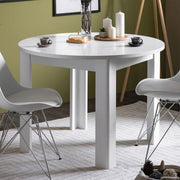 Gorlago, Tavolo Fisso 4 Posti, 106.5x106.5x76.5h cm Bianco