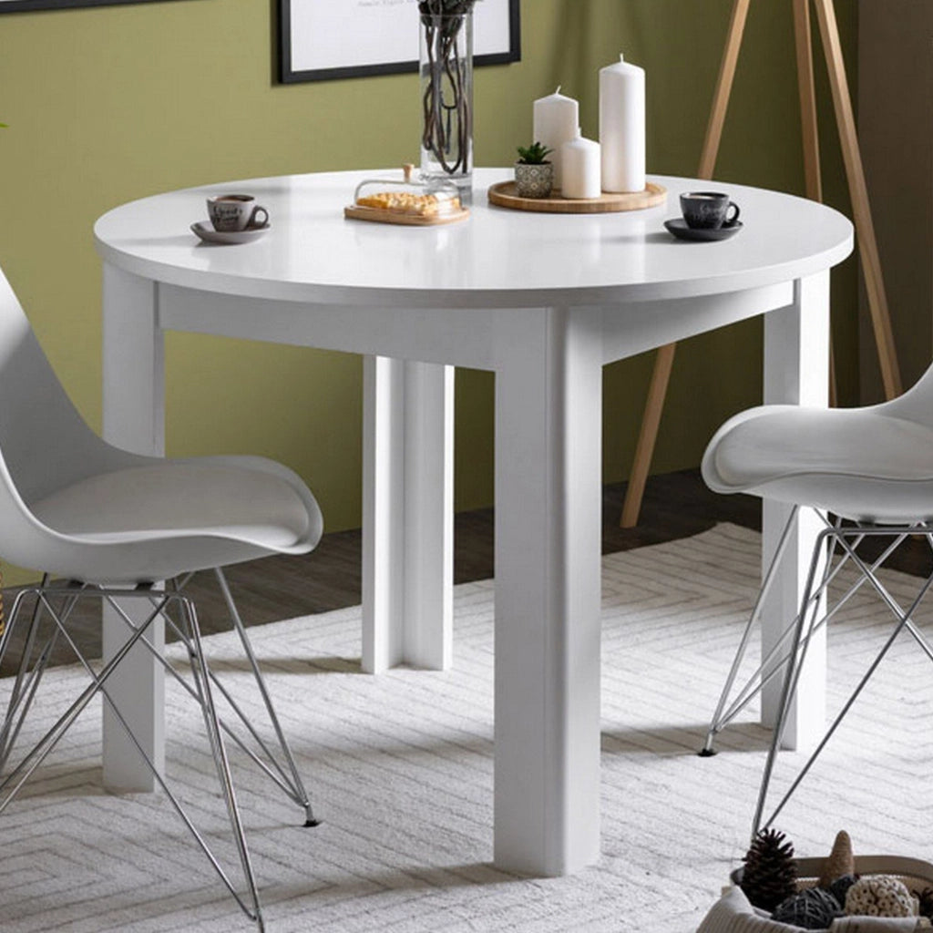 Gorlago, Tavolo Fisso 4 Posti, 106.5x106.5x76.5h cm Bianco