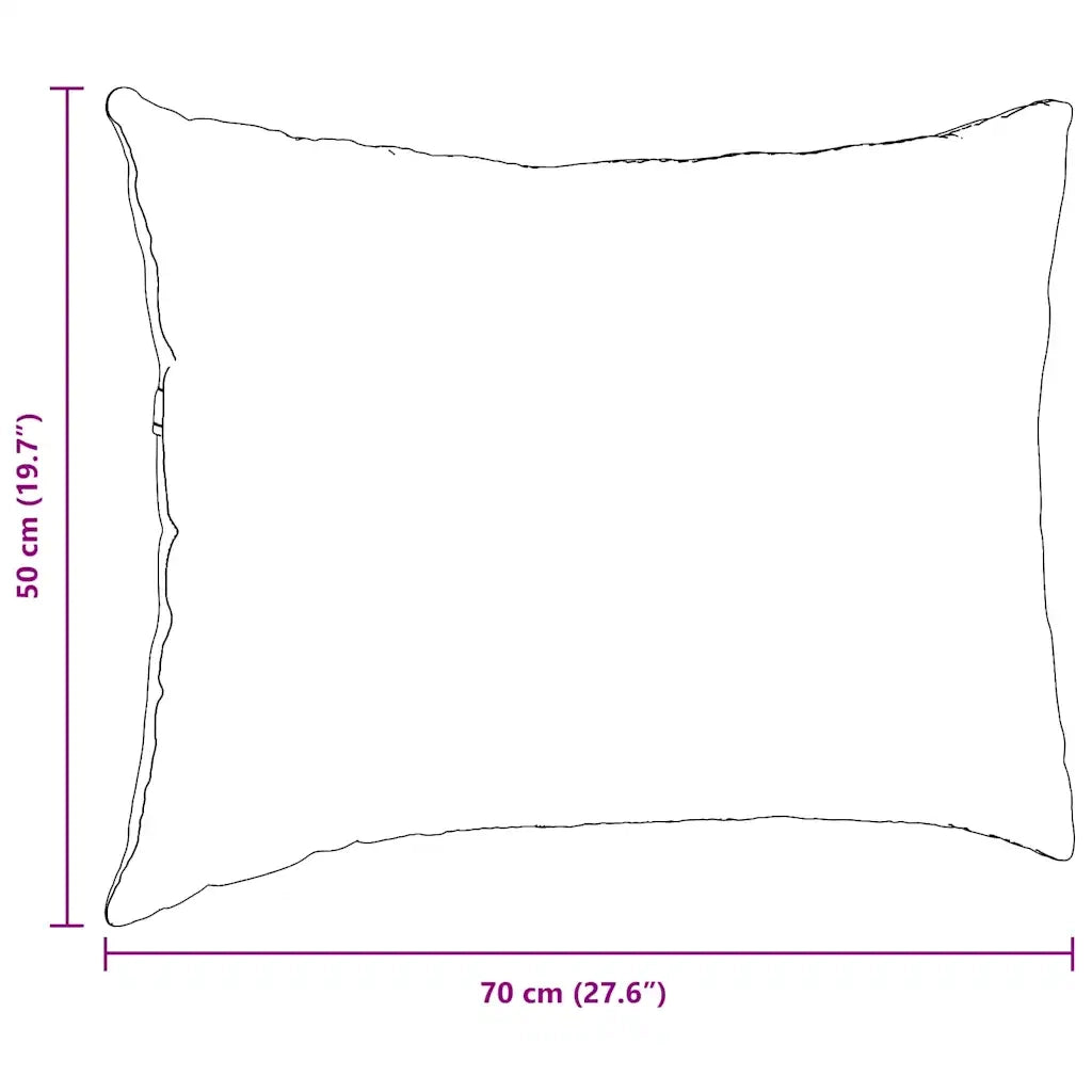 Cuscini da Divano 2 pz | Cuscini per sedie Crema 70 x 50 cm Tessuto in Cords