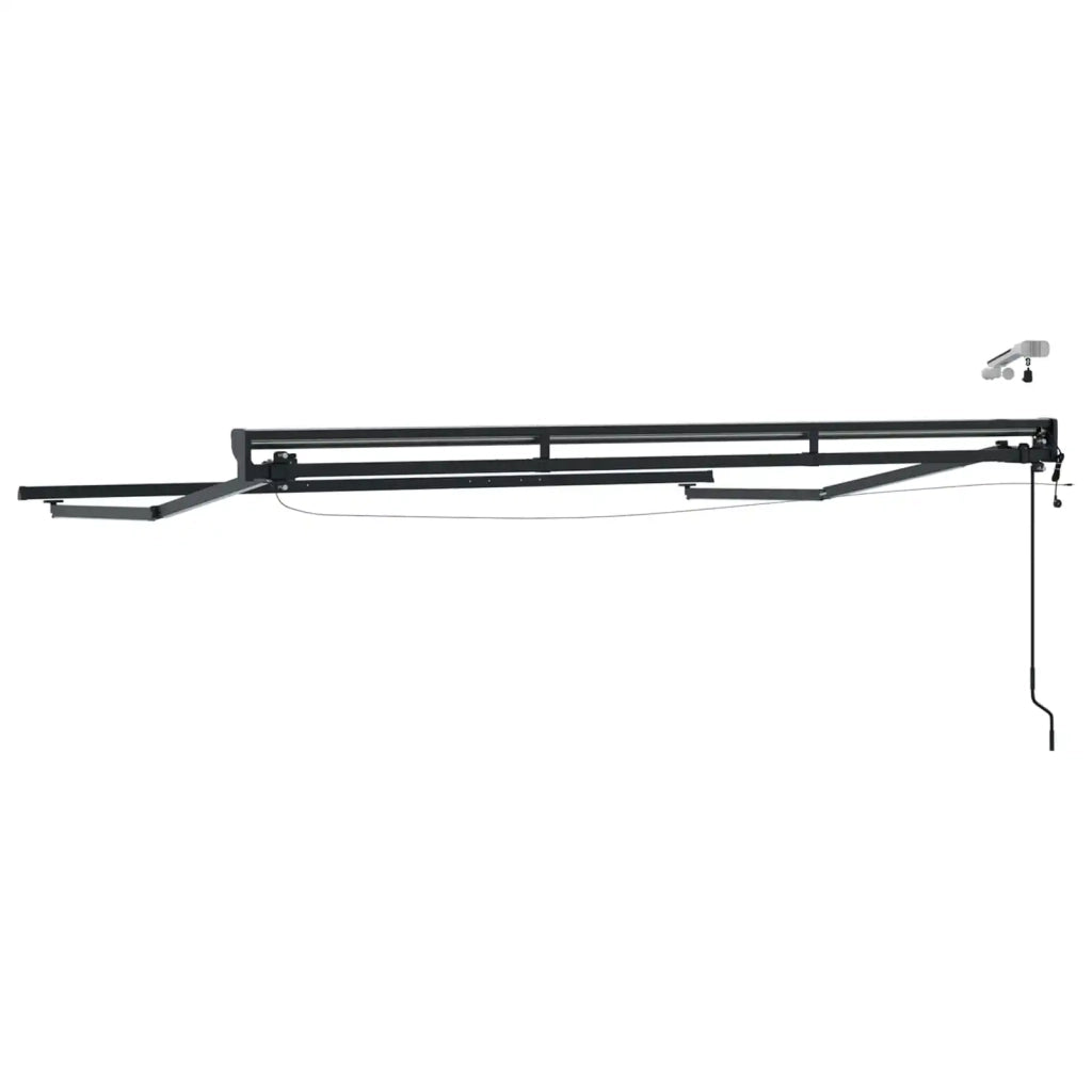 Telaio tenda elettrica con LED Antracite 3 x 2 m Alluminio 42024846