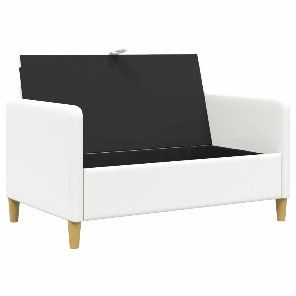 Divano con Storage Bianco 122 x 78 x 87 cm Poliestere 42036902