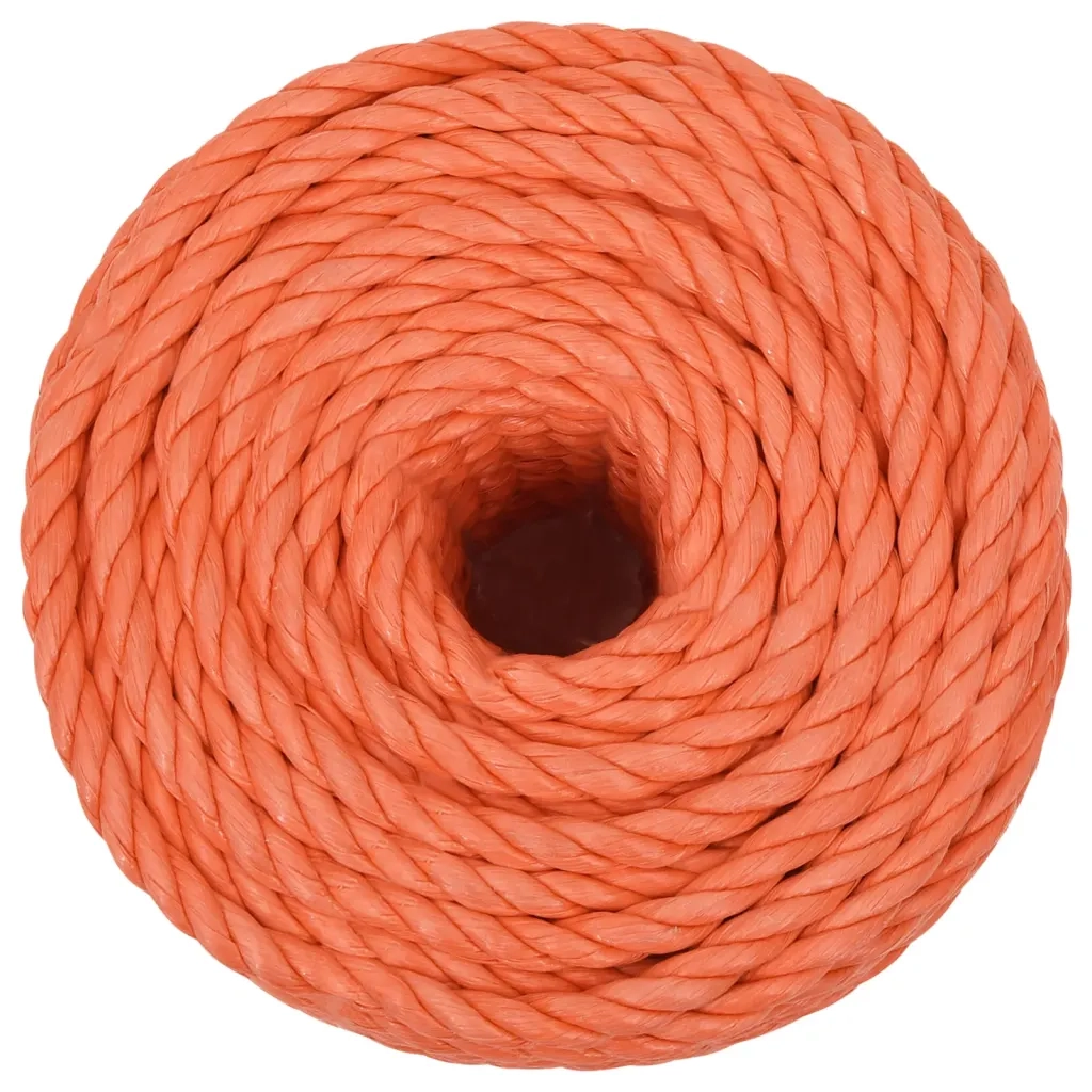 Corda da Lavoro Arancione 20 mm 100 m in Polipropilene 152953