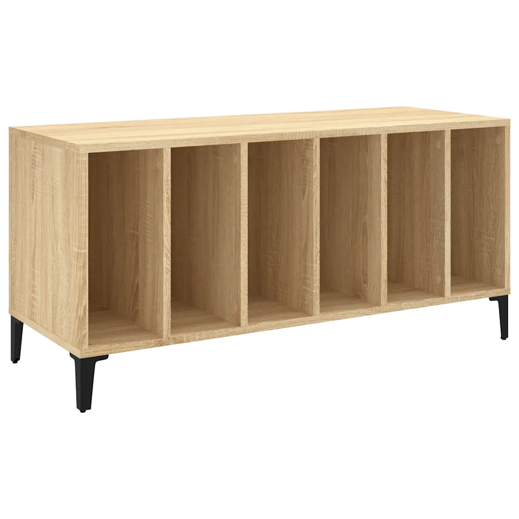 Mobile Porta Dischi Rovere Sonoma 100x38x48cm Legno Multistrato CFW8427275