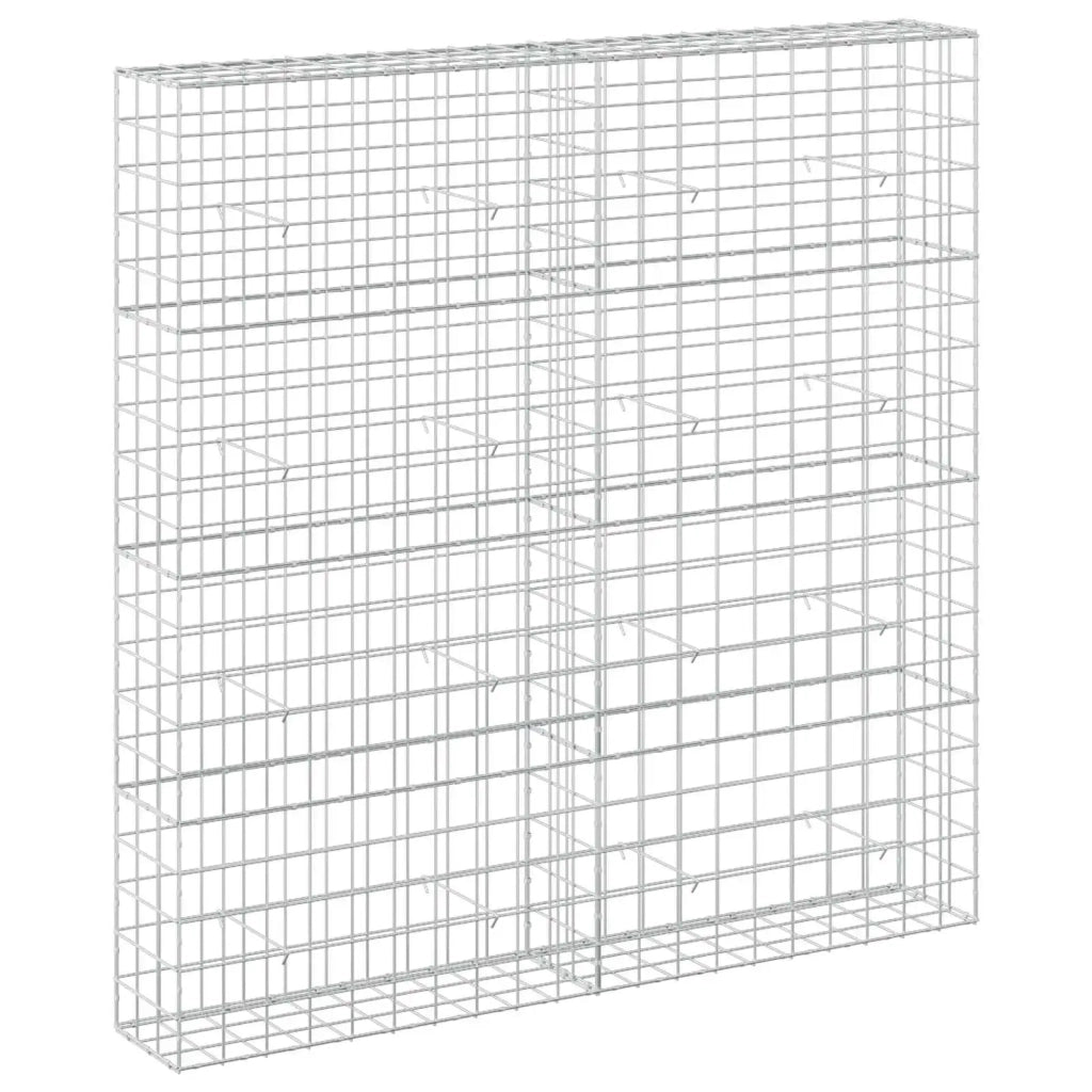 Gabione con filo da 5 mm e rete 10x10 cm 200x30x200 cm 3465166