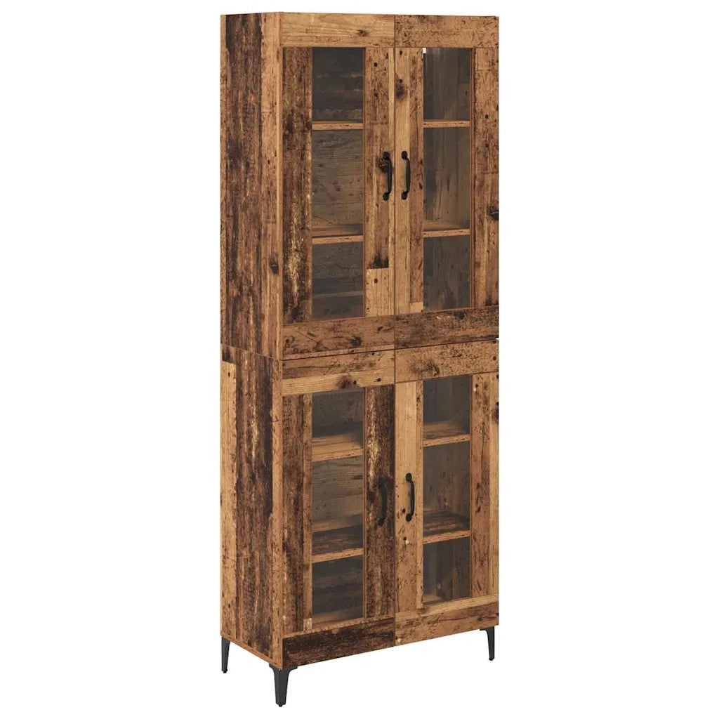 Credenza-Buffet-Armadio da cucina Legno vecchio 69,5 x 34 x 180 cm Legno multistrato 350273