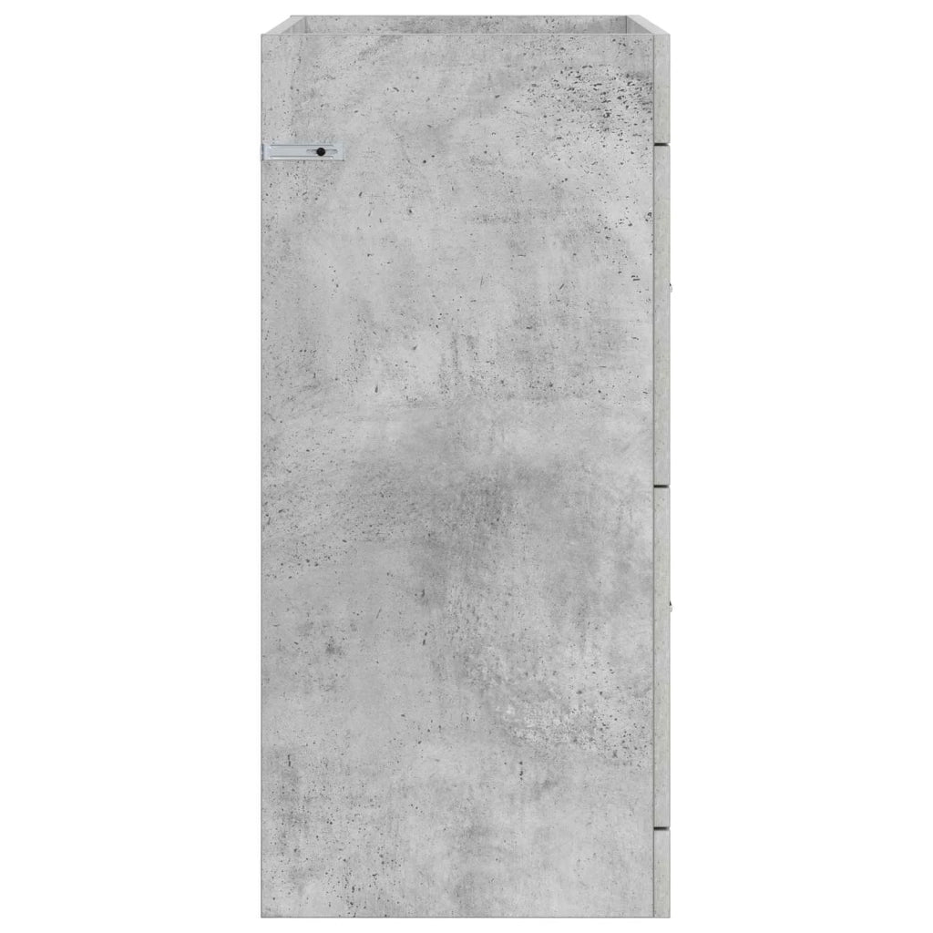 Mobiletto da Bagno Sotto Lavabo Grigio Cemento