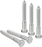 Viti a 5 viti 1/2" x 4" a dente parziale viti in acciaio inossidabile 304 - Allecto plus