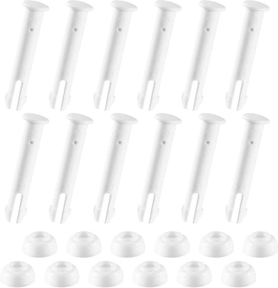 Reserve parte per vasca idromassaggio Intex - 12 pezzi - set di chiodi di fissaggio 6,0 cm - set di chiodi e gomma sigillante - parte di ricambio vasca idromassaggio - chiodi in plastica e gomma sigillante - gomme sigillanti