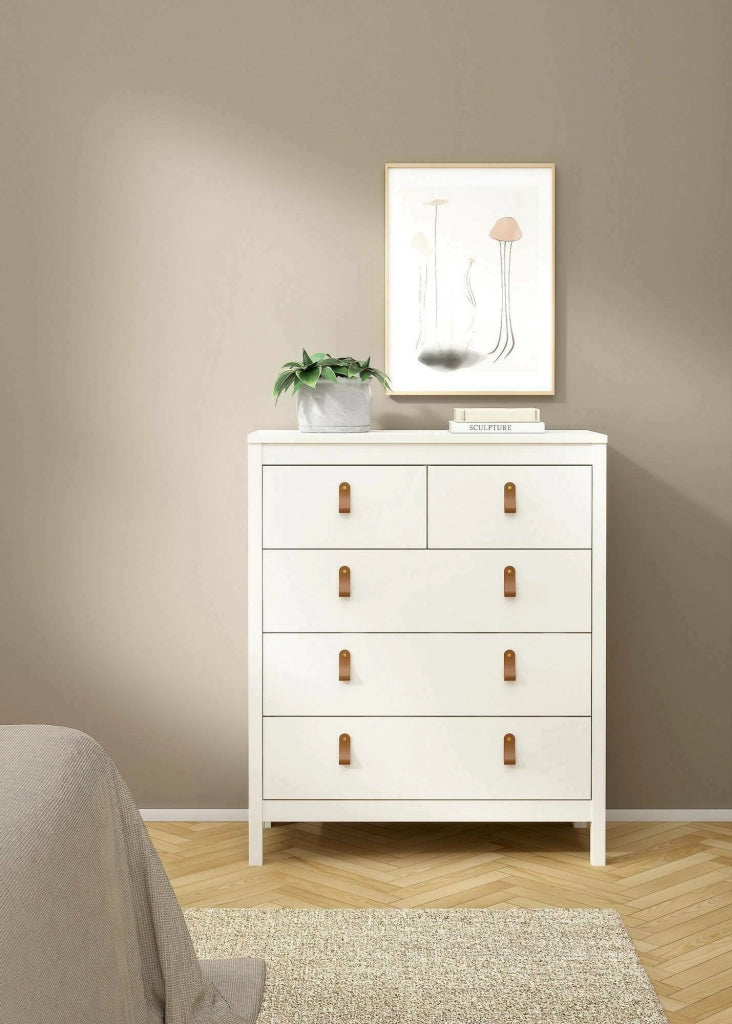 Cassettiera Alulim, Settimino multiuso, Comò camera da letto, Mobile con cassetti, 82x48 h99 cm, Bianco