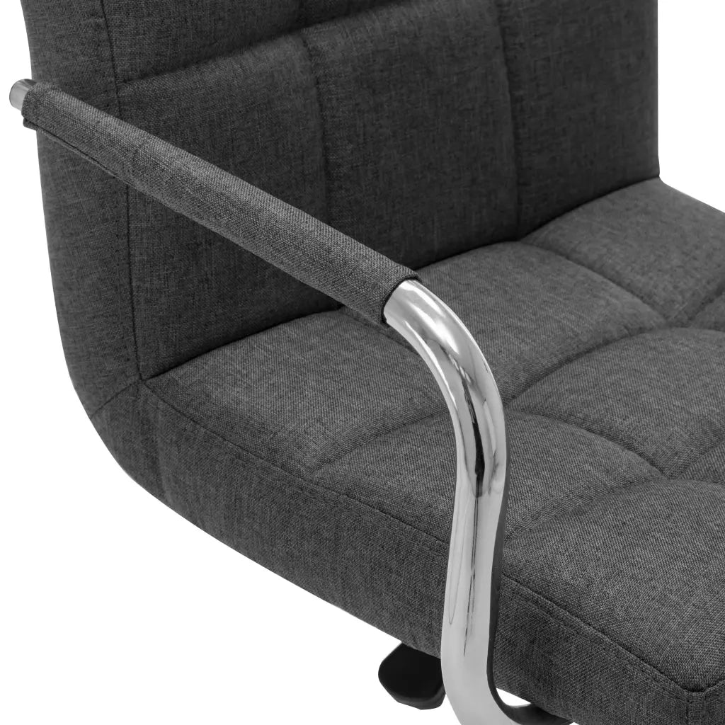 Sedie da Bar 2 pz Grigio Scuro in Tessuto cod mxl 58320