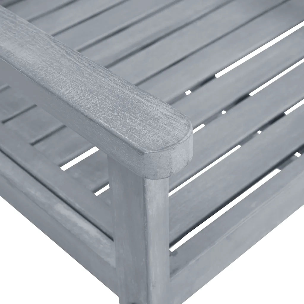 Sedie da Giardino con Cuscini 6 pz in Massello di Acacia Grigie 3078210
