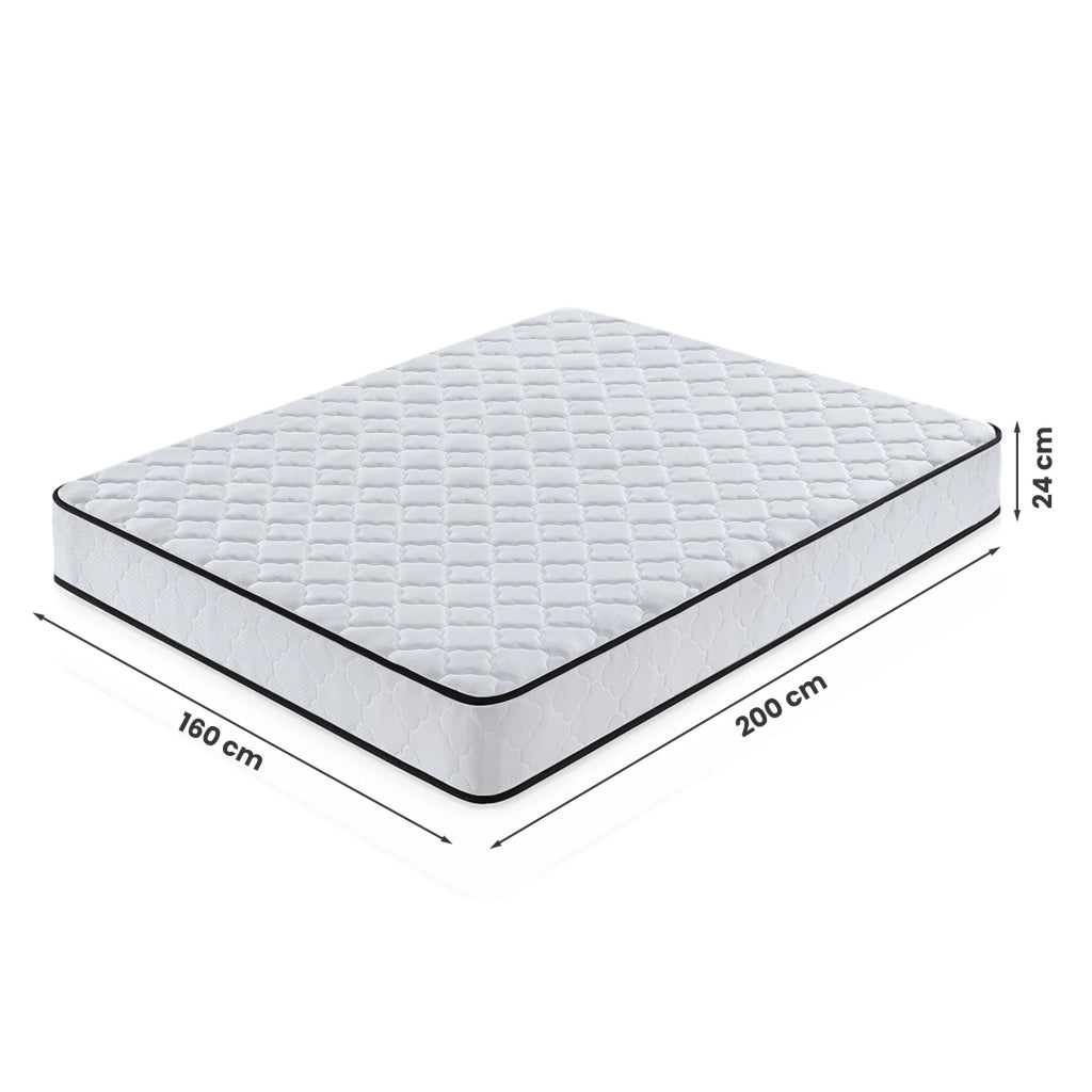 Materasso a molle insacchettate 7 zone con coprimaterasso incluso durezza H3 160x200 cm