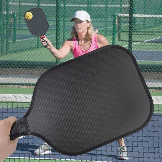 Paddle da Pickleball Portatile in Fibra di Carbonio - Ottimale Controllo della Palla Attrezzo di Allenamento Sportivo all'Aperto