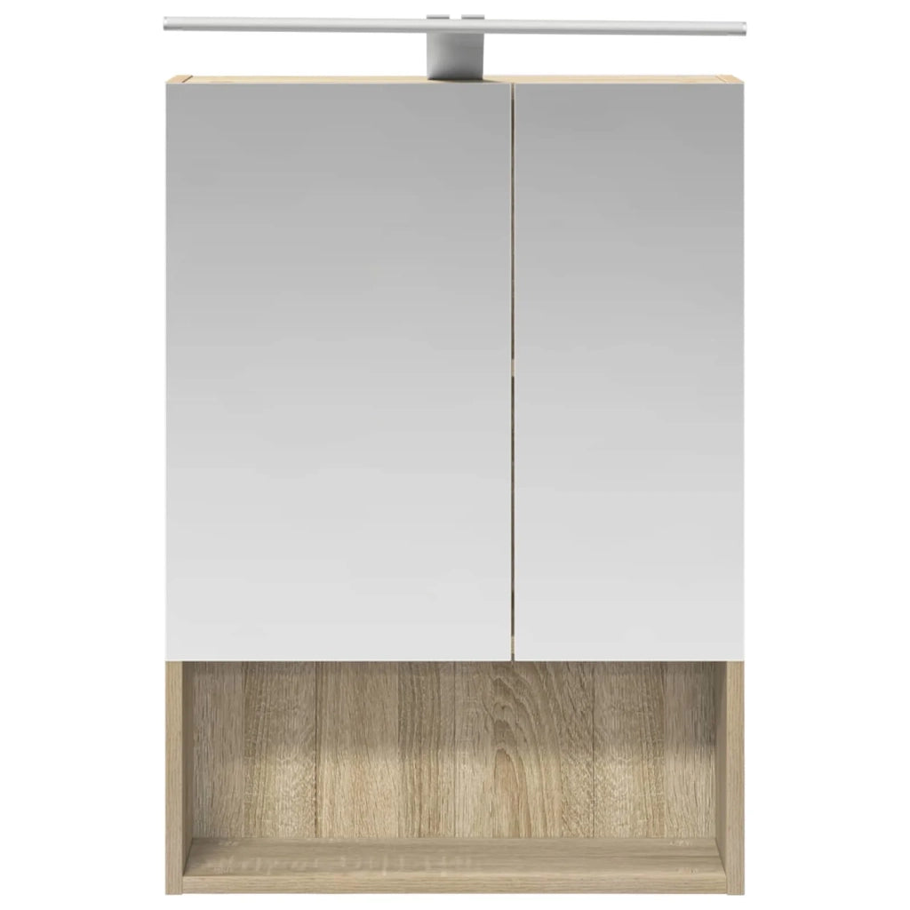 Mobiletto per specchio da bagno Rovere Sonoma 50 x 14,5 x 70 cm 889209