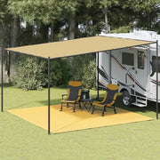 Tappeto da Tenda 400x400 cm Beige 310771