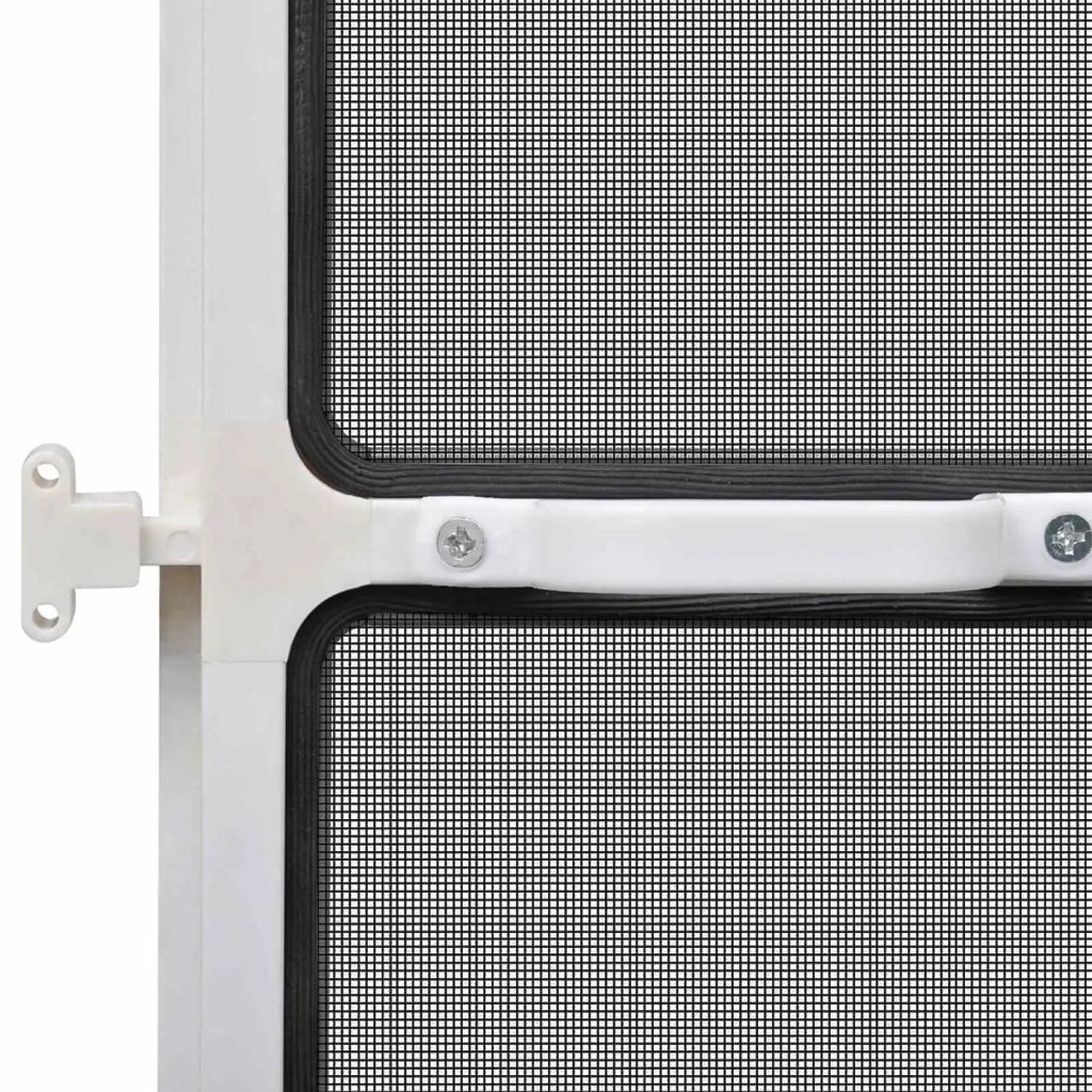 Schermo Insetti a Battente Bianco e Nero 100 x 215 cm CFW3515230