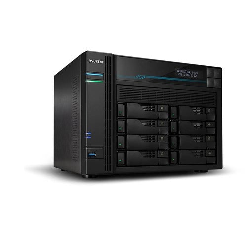 Asustor nas tower 8 bay + 2x m.2 pcie/sata, intel atom c3538 4core, 8gb (32gb max) , 2.5 gbe x2, usb 3.2 x2 .. as6508t