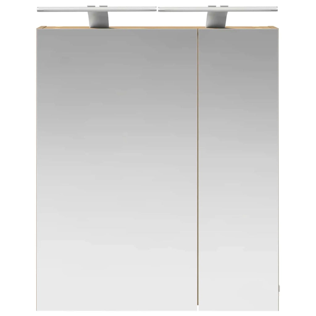 Mobiletto per specchio da bagno con porta Rovere Artigianale 889070