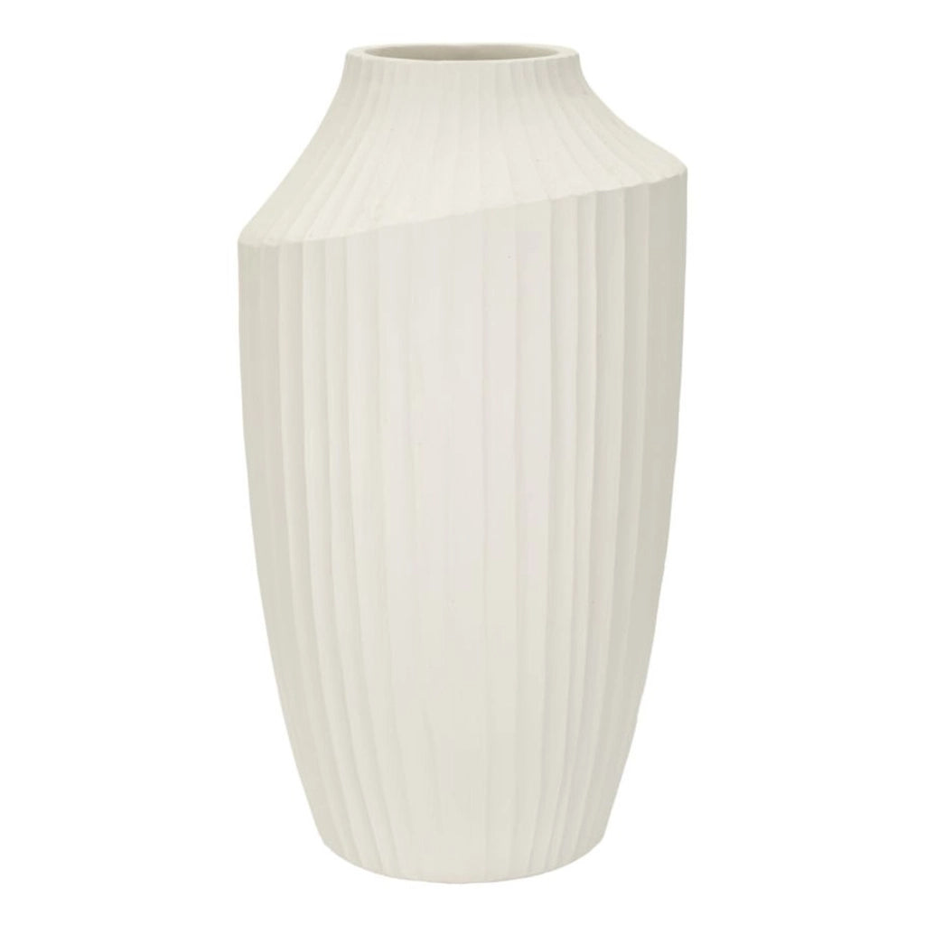 Vaso Decorativo VKH816, Beige, Poliresina, 28,5x28,5x50,5 cm