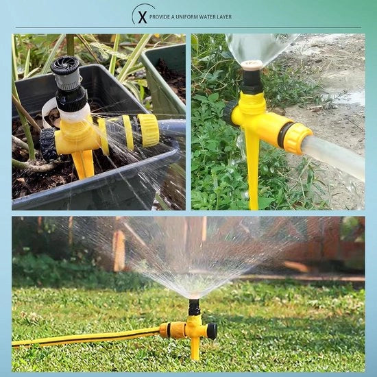 Set di assestamento per la spazzolatura del prato da 5 metri con punta per terra - Irrigazione automatica - Giardino prato piante drenaggio