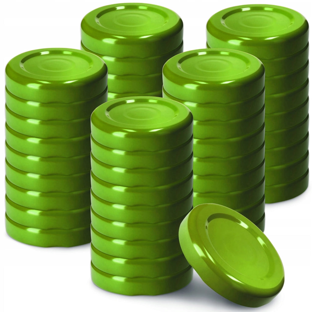 Tappi KADAX per barattoli e bottiglie da 43 mm, coperchi per bottiglie, 50 pezzi, verdi