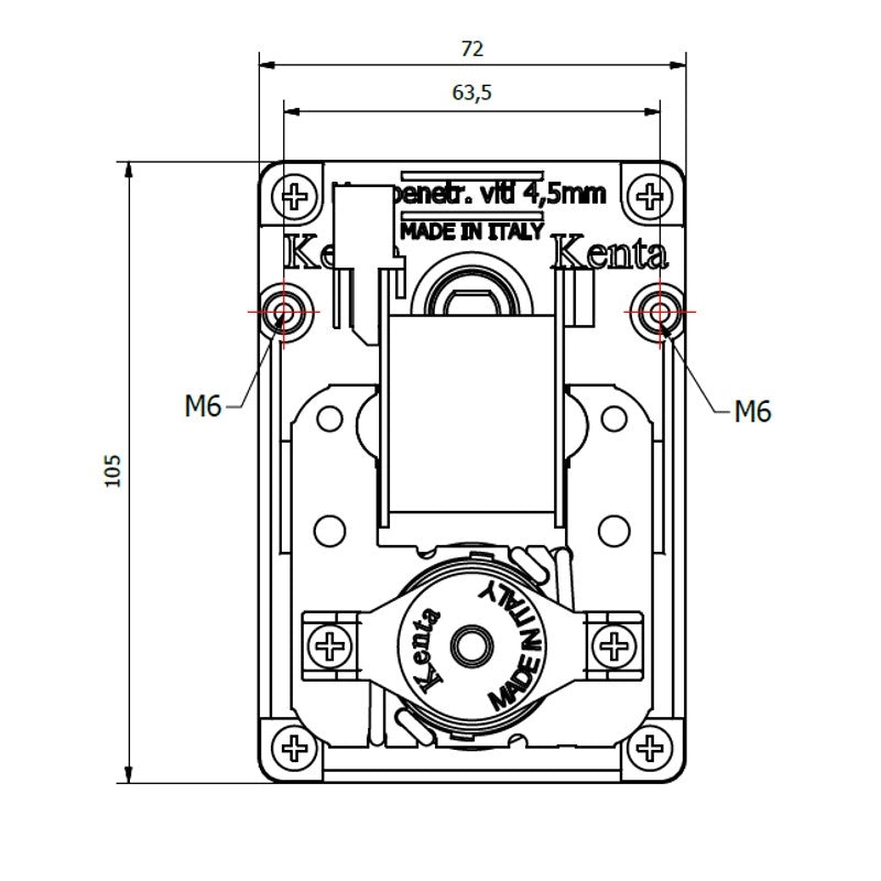 Ricambistufeapellet Motoriduttore per Stufa a Pellet KENTA K9173007 1rpm Albero da 9,5mm Motore per carico Pellet