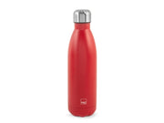 Bottiglia termica in acciaio inox 18/10 colore rosso cl 0,5.
