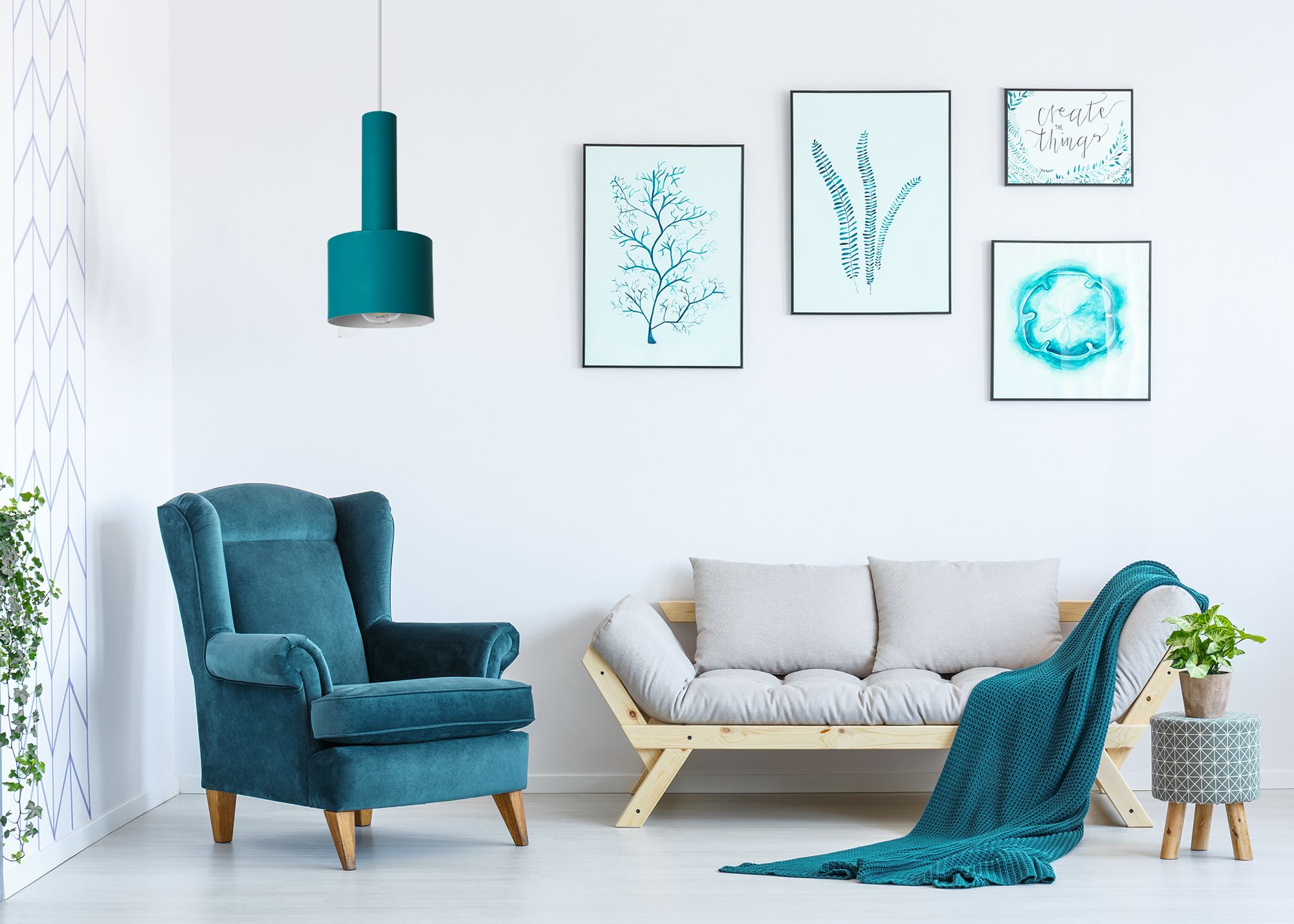 Lampada Da Soffitto Pensile Singola Osti B Verde