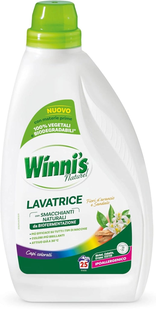 WINNIS DETERSIVO 25 LAVAGGI FIORI ARANCIO E SANDALO CAPI COLORATI