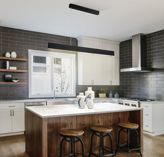 Lampada pendente Pendant in Metallo Step Nero