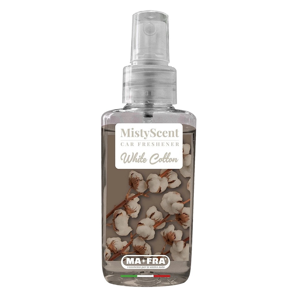 PROFUMATORE SPRAY PER AUTO 'MISTYSCENT' 'White Cotton' - profumo cotone bianco- 12 pezzi  - MA-FRA