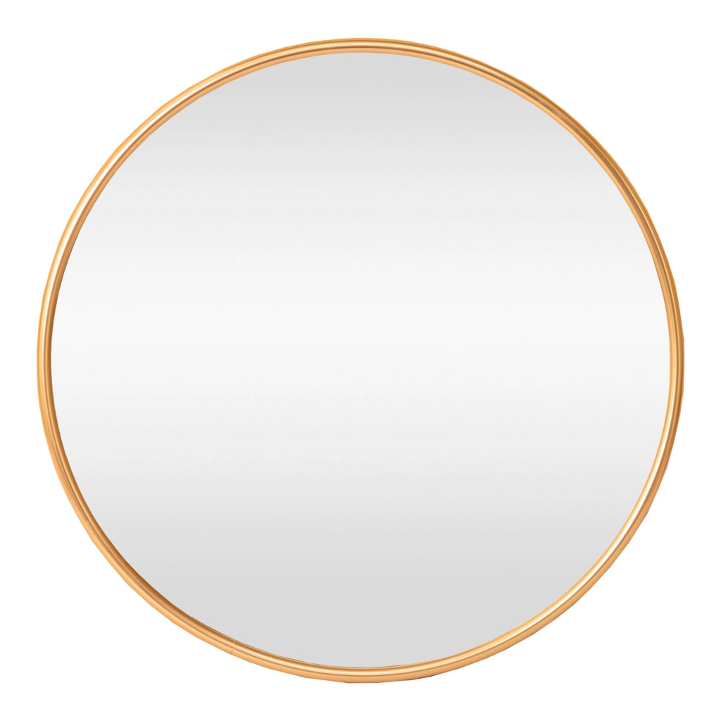 Specchio da Parete Ordona Rotondo Ø 60 cm color Oro [en.casa]
