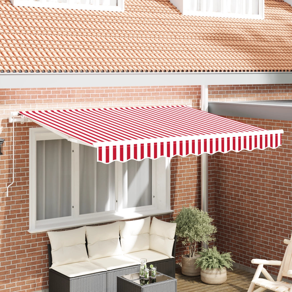 Tessuto sostitutivo per tenda per telaio 2.5x2 m rosso e bianco