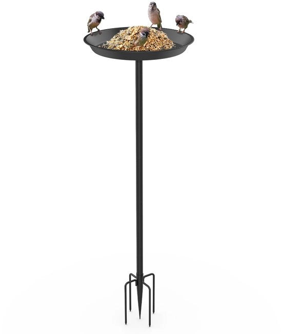 Piscina per Uccelli Resistente alla Ruggine - Stante - Posizione di Nutrizione - Bacino di Bevanda - Esterno - Diametro 30 cm - Altezza 90 cm - Bacino di Bevanda per Uccelli