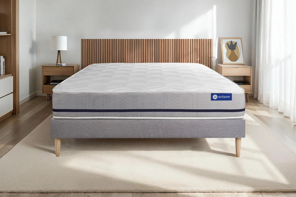 Kit rete e materasso matrimoniale Actilatex soft 80x190cm - Spessore : 20cm - Lattice e memory foam - Moderatamente rigido