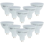 Lampadina dicroica led spillo gu5.3 7 watt risparmio energetico 2700k pezzi 10