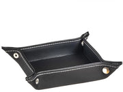 Borsa per chiavi, monete, contenitore in imitazione di legno, pieghevole, quadrata, spazio di stoccaggio pratico