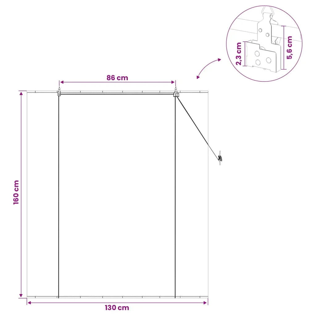 Tenda a rullo Marrone 130 x 160 cm Bambù 42039708