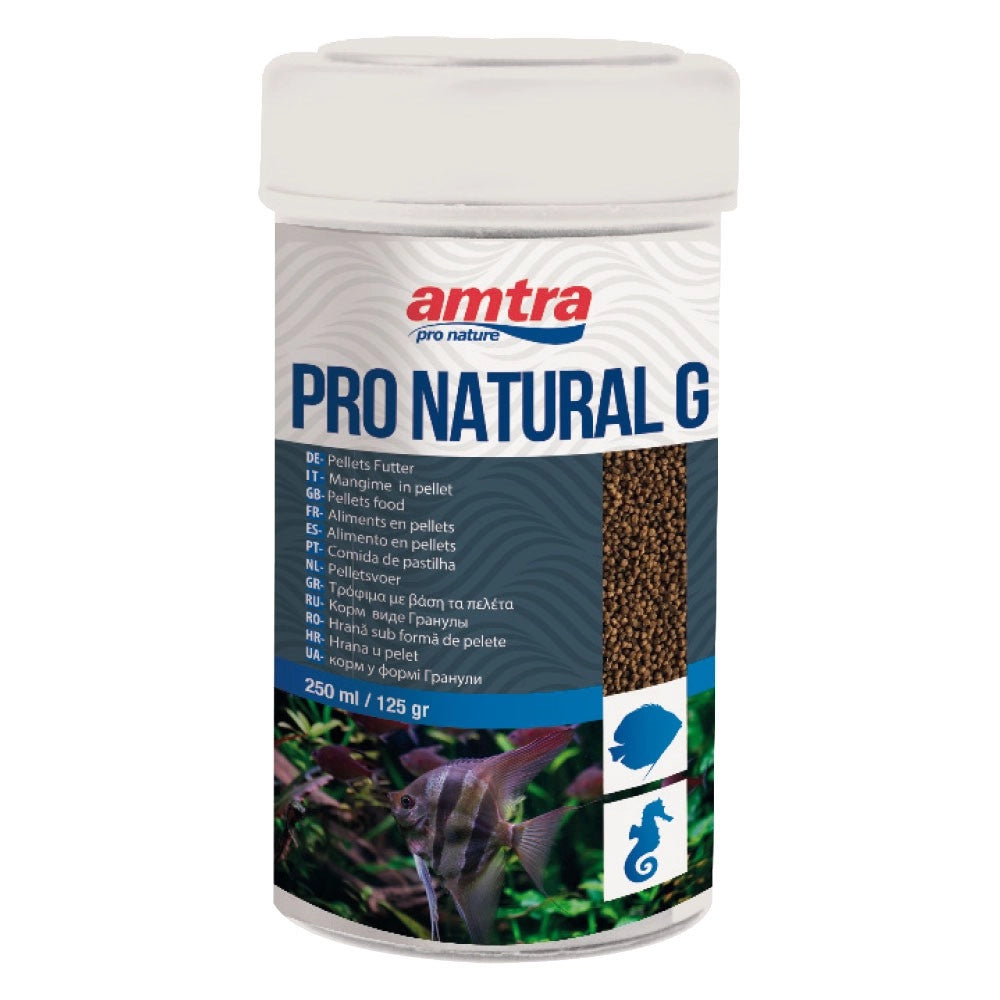 Amtra Pro Natural G - Mangime in pellet soffici a base di farine di vermi Formato: 250 ml