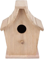 Nido per uccelli da esterno - Casa per colombi per appendere - Cassetto di legno grezzo per dipingere - Decorazione per nidi per uccelli piccoli DIY