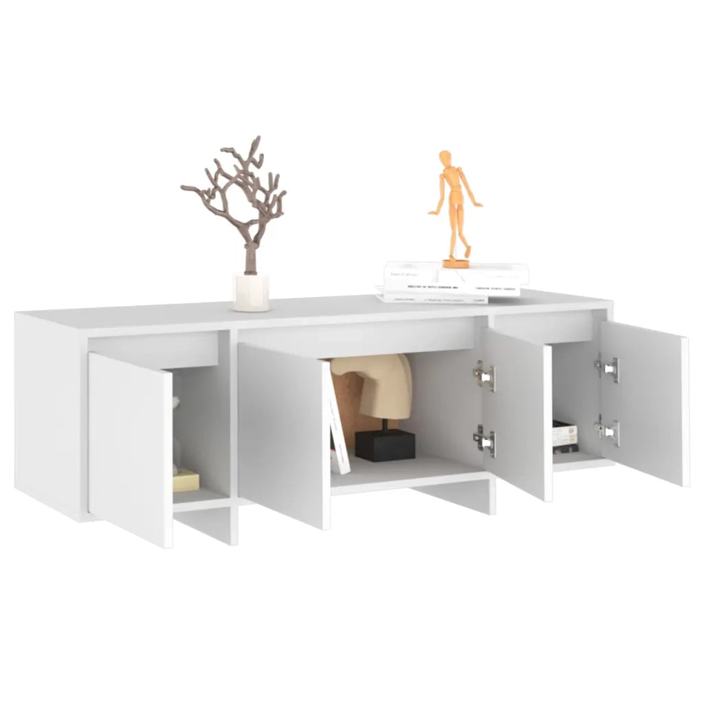 Mobile TV-Credenza TV-Console TV Bianco 120x30x40,5 cm in Truciolato