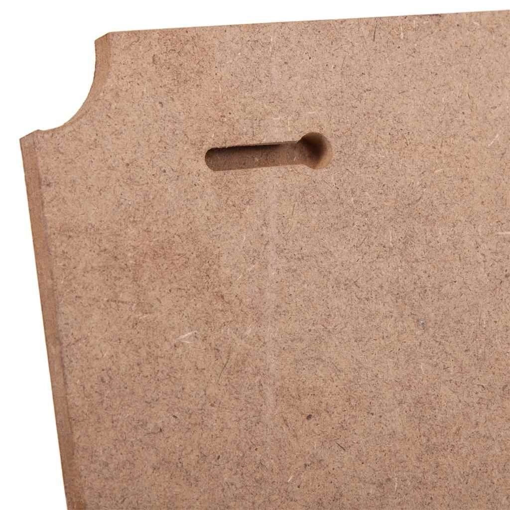 Appendiabiti da parete in legno e metallo 3 ganci marrone 40x13x10h