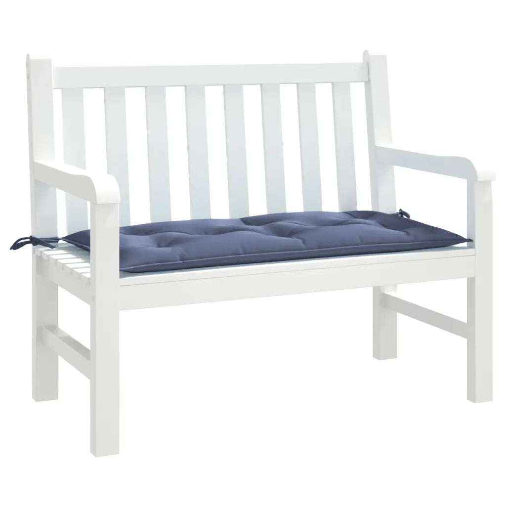 Cuscino Panca Giardino-Cuscini per panchina da esterno Blu Marino 110x50x7 cm in Tessuto Oxford