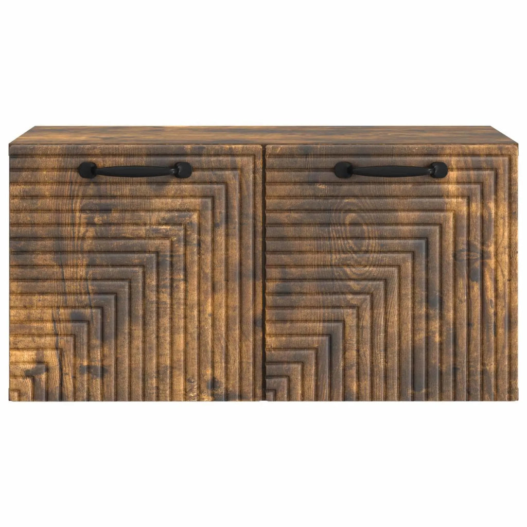 Mobile Porta TV da Muro Rovere Fumo 59,5 x 31 x 30 cm