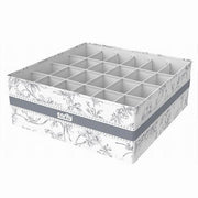 Trade Shop - Organizer Per Armadio 24 Scomparti Scatola Salvaspazio 32x32x12cm Fantasia 87334 -