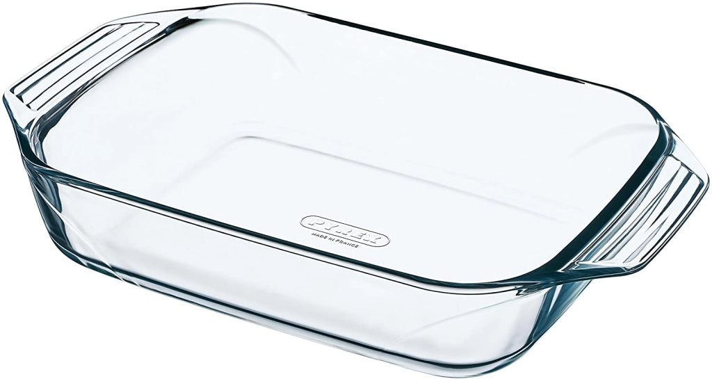 PYREX TEGLIA RETTANGOLARE 39X25X7H CM IN VETRO BOROSILICATO 3,7 LITRI X 6 PERSONE