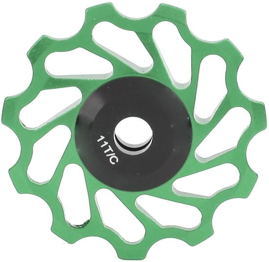 Sistema di cambio per bicicletta 11T - Sistema di trasmissione - Porta bicicletta - Cambiaviti - Rulli di cambio - Lega d'alluminio/Ceramica - Diametro interno 6 mm - Cassette per derailleur