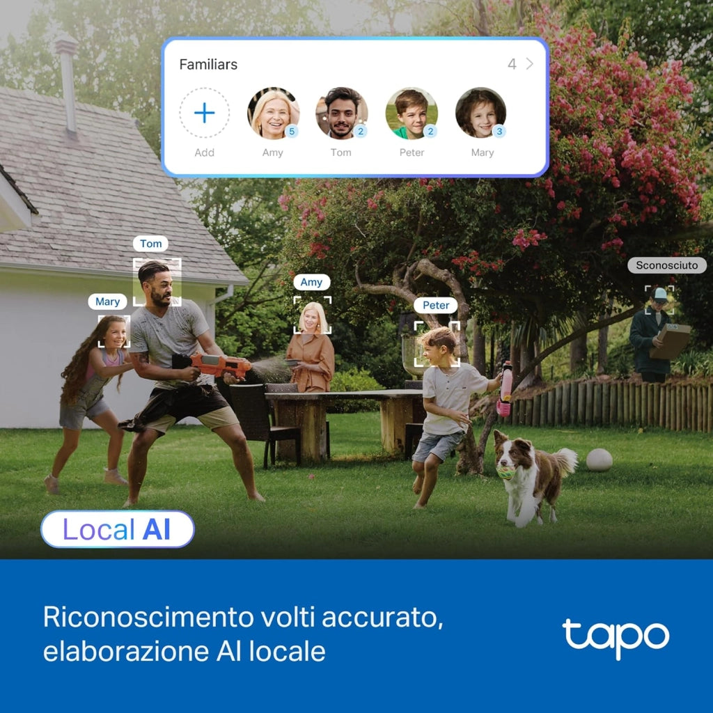 C560WS 4K 8MP Telecamera Wi-Fi Esterno Pan/Tilt, Smart AI, 360° Visuale, Visione Notturna a Colori Starlight, IP66, Allarme Sonoro e Luminoso, Wi-Fi 6 e Ethernet, Supporta MicroSD fino a 512 GB