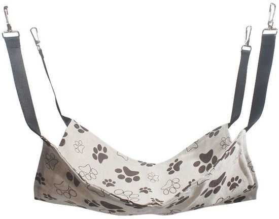 Hangmat per animali - letto appeso per animali - asciugamano per animali sottile per primavera e estate - letto per animali - asciugamano per animali - decorato a doppia faccia - lavabile - adatto per animali fino a 9 kg - 35 x 35 cm