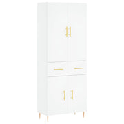 Buffet credenza cassettiera mobiletto mobile contenitore organizer cucina soggiorno salotto alto 69,5 x 34 x 180 cm legno ingegnerizzato bianco 02_0032665